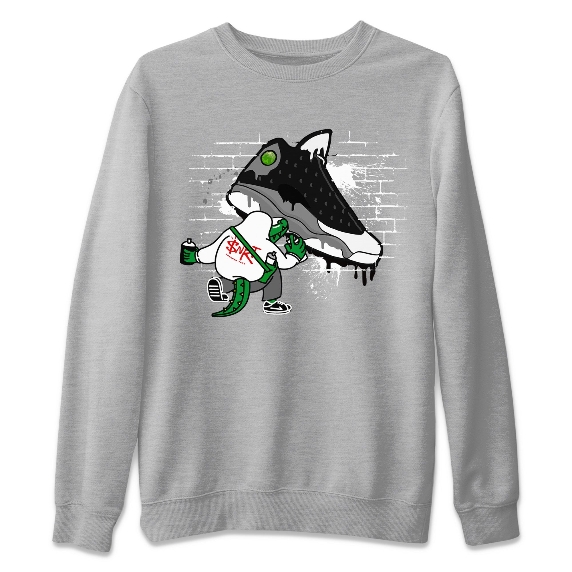 Crocodile Artist Unisex Sweater – Air Jordan 13 Black Flint, Sneakers Matching Sweater