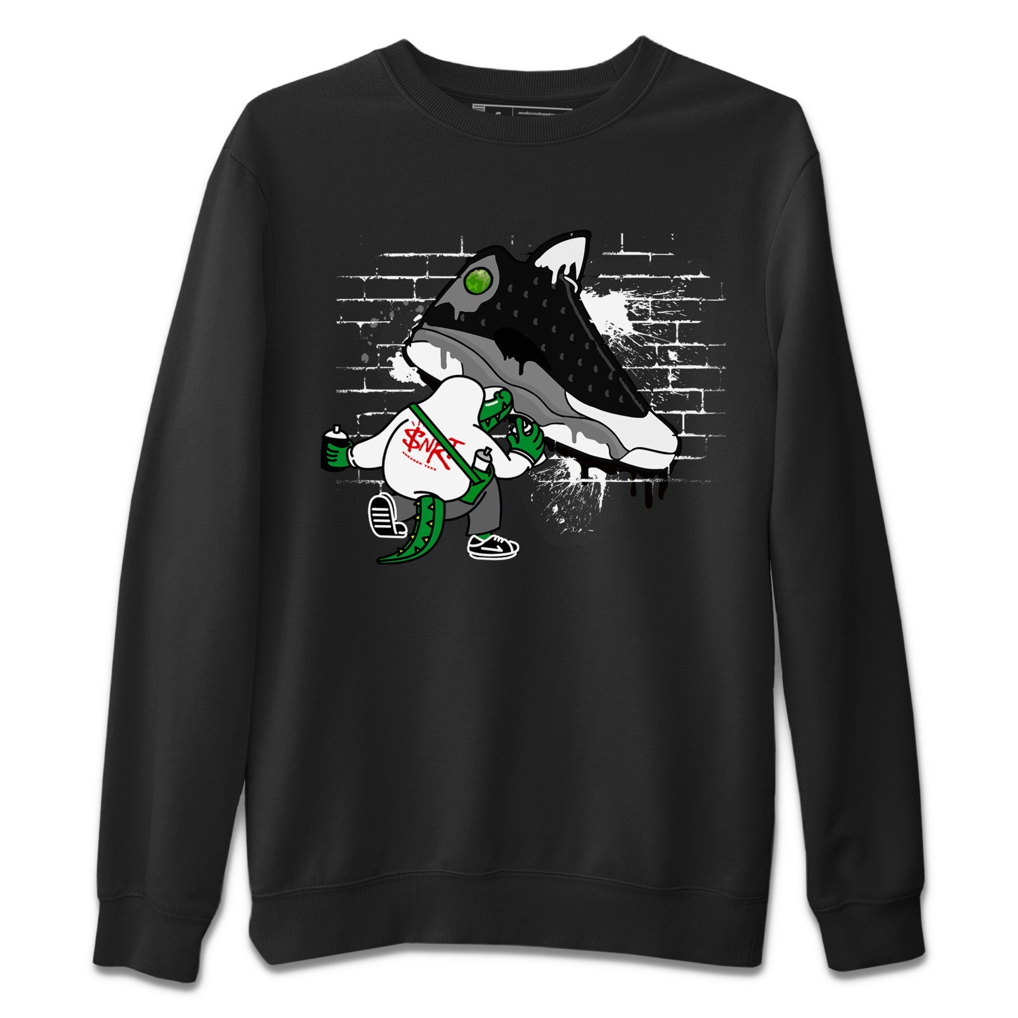 Crocodile Artist Unisex Sweater – Air Jordan 13 Black Flint, Sneakers Matching Sweater