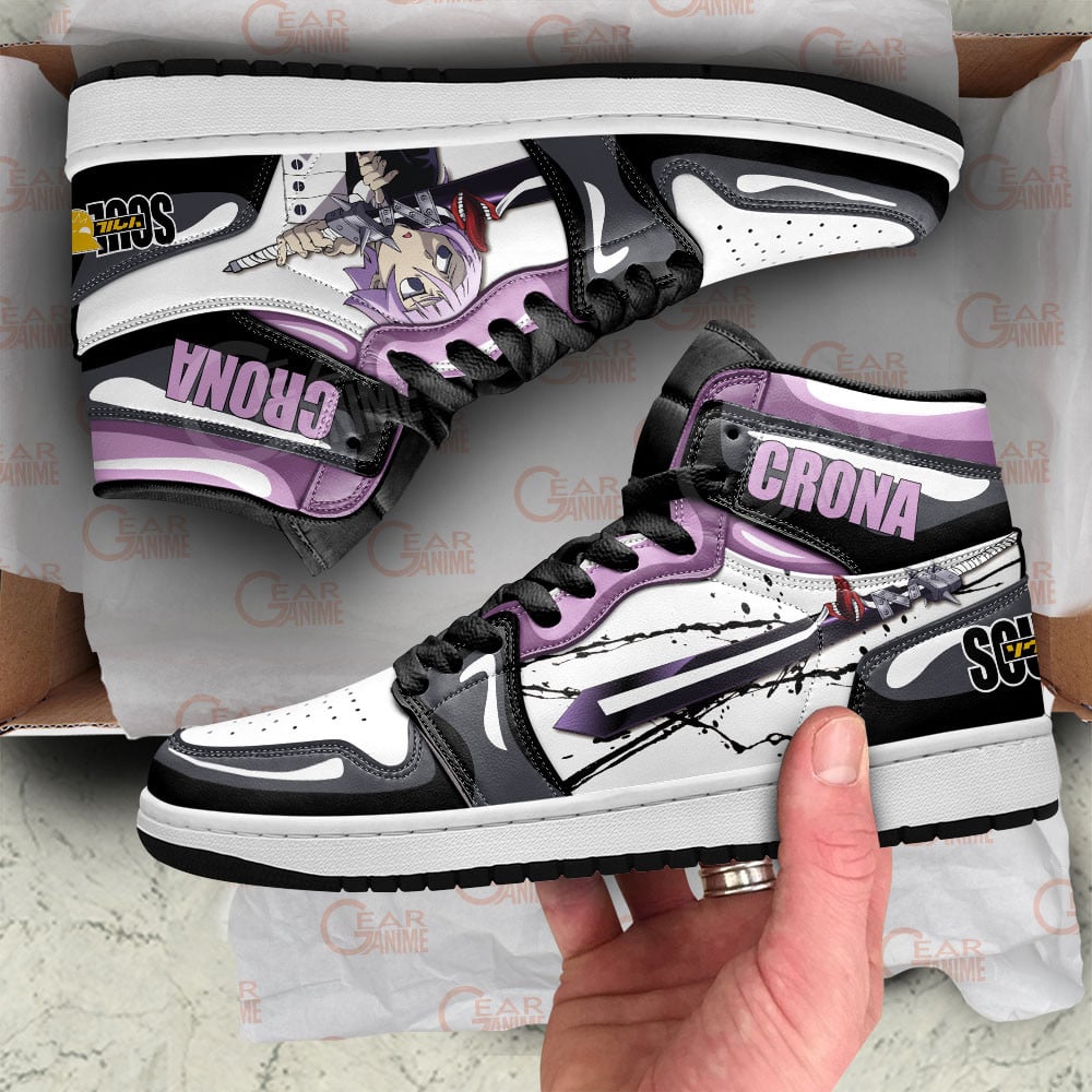 Crona Gorgon JD1s Sneakers Soul Eater Anime Shoes, Air Jordan Hightop