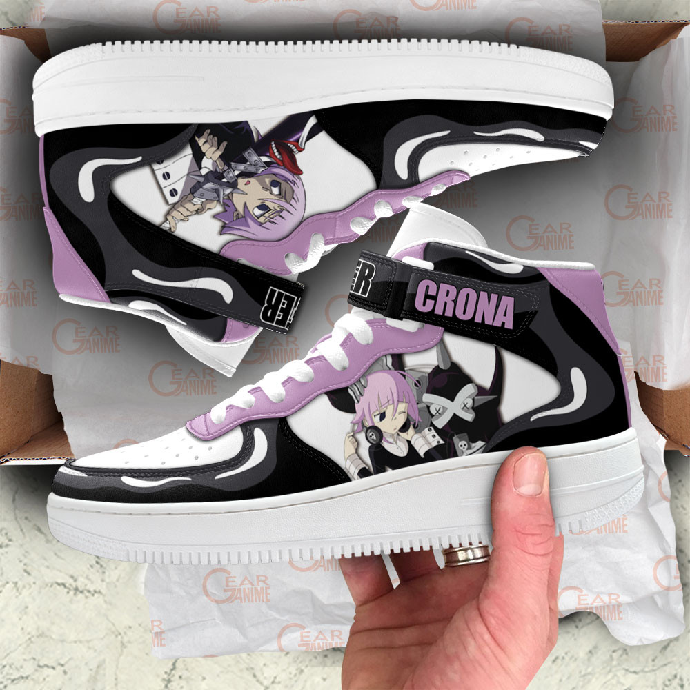 Crona Gorgon Sneakers Air Mid Custom Soul Eater Anime Shoes