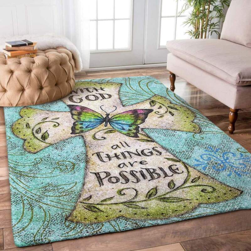 Cross Butterfly Limited Edition Rectangle Rug