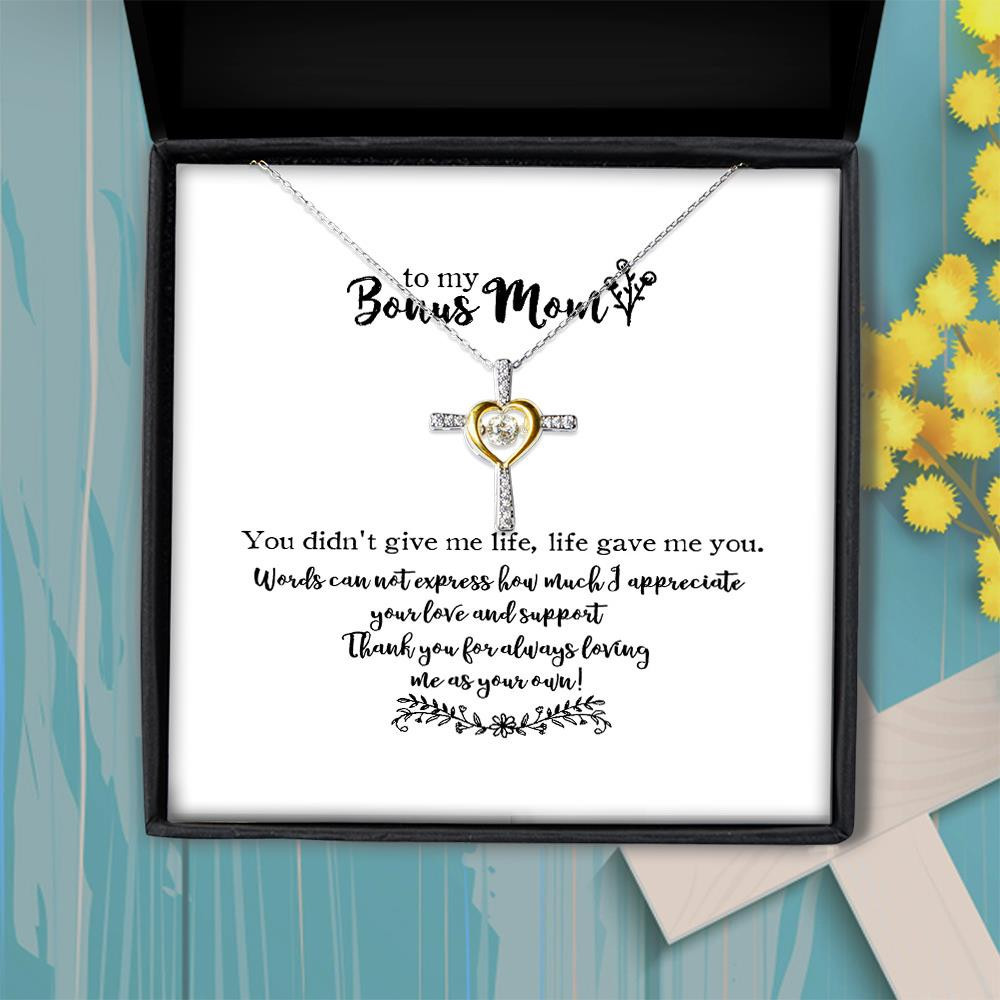 Cross Dancing Necklace Bonus Mom Life Gave Me You Gift For Mom