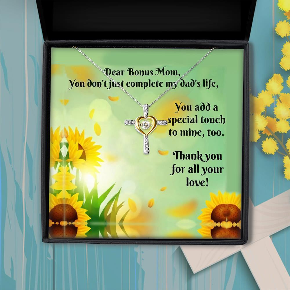 Cross Dancing Necklace Bonus Mom Thank You For All Your Love Gift For Mom