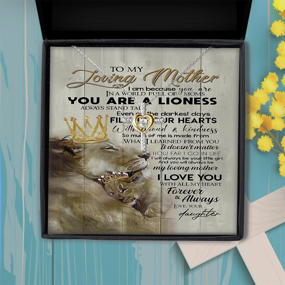 Cross Dancing Necklace Loving Mom Even On The Darkest Day Filling Our Hearts Daughter Gift For Mom