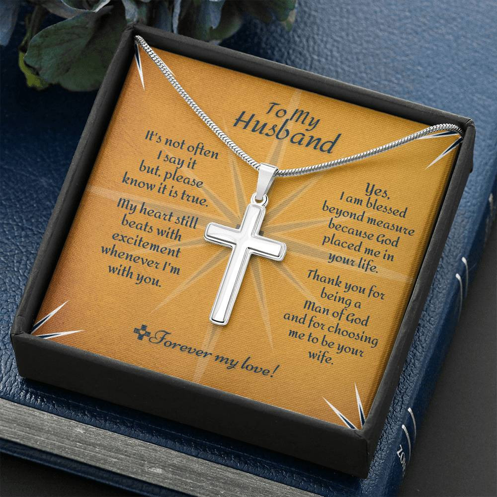 Cross Necklace – To Husband Beyond Measure