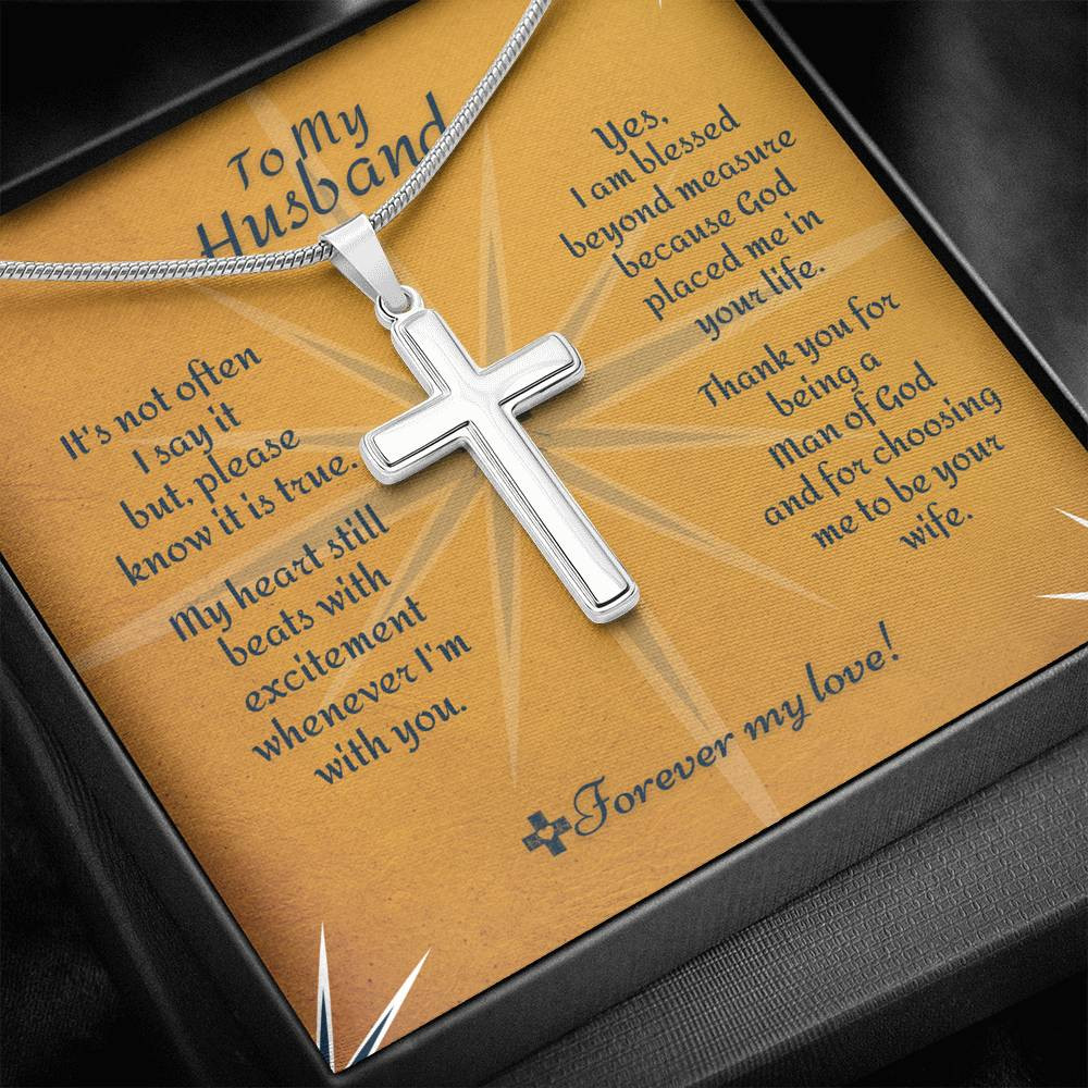 Cross Necklace – To Husband Beyond Measure