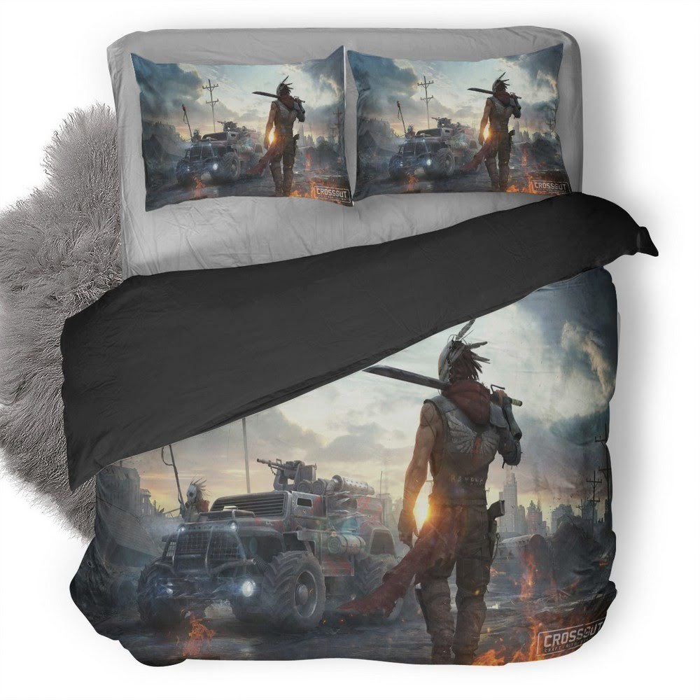 Crossout 3D Customized Duvet Cover Bedding Set