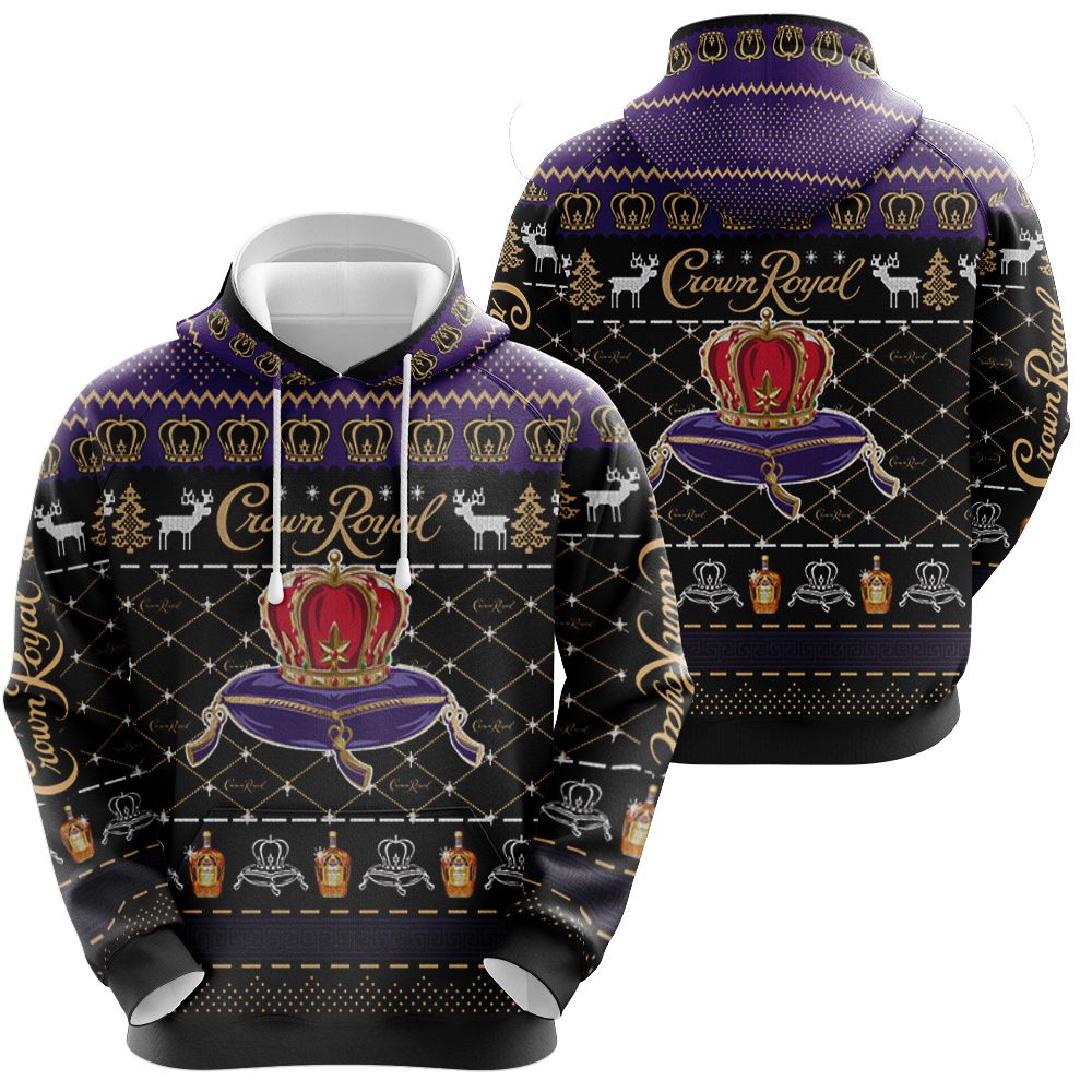 Crown Royal Whisky Wine Christmas Hoodie