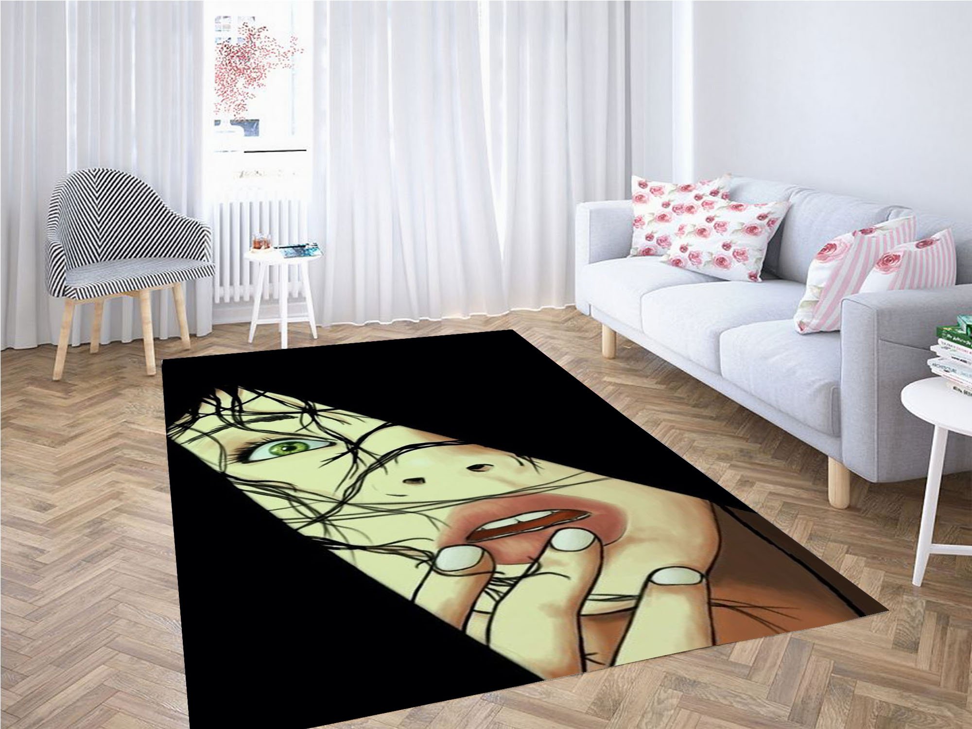 Cry Women Wallpaper Carpet Rectangle Rug