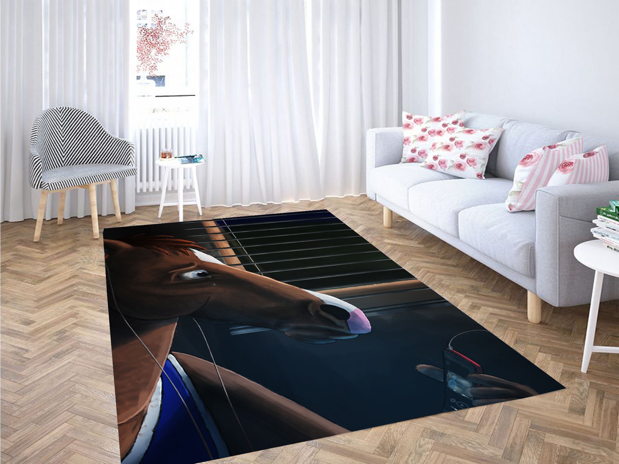 Crying Bojack Horseman Carpet Rectangle Rug