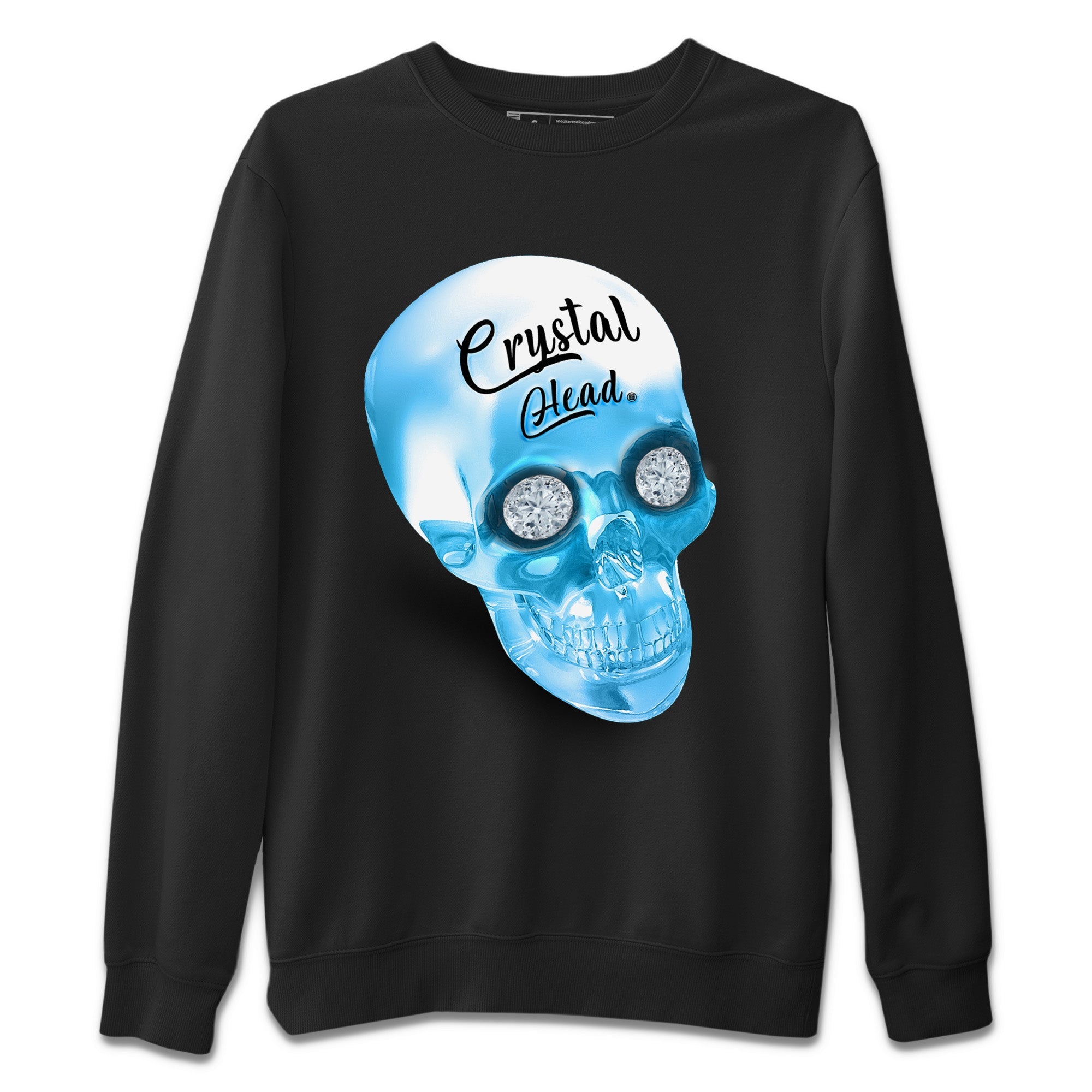 Crystal Head Unisex Sweater – Air Jordan 1 Powder Blue, Sneakers Matching Sweater