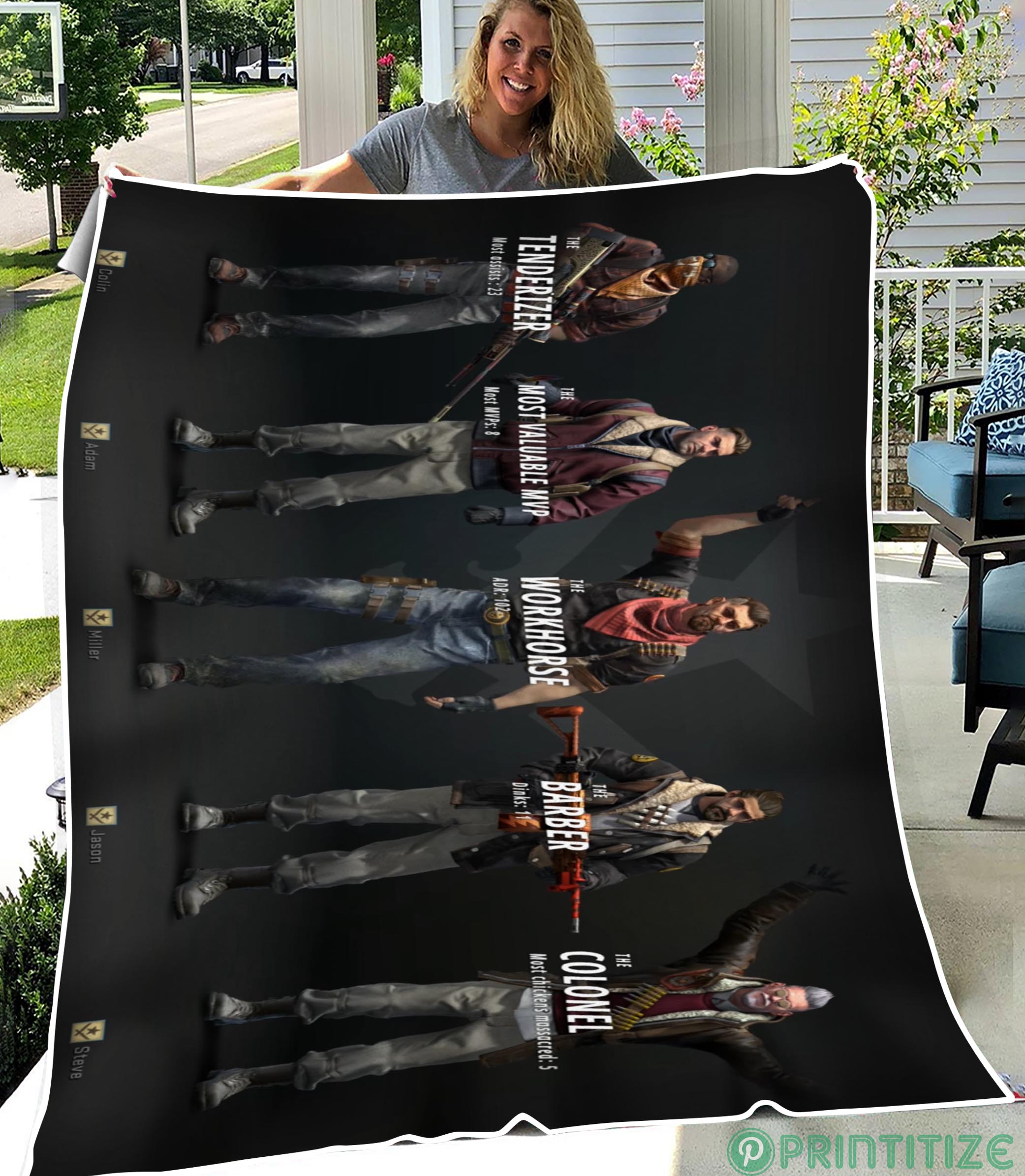 CS GO Agents Fleece Blanket