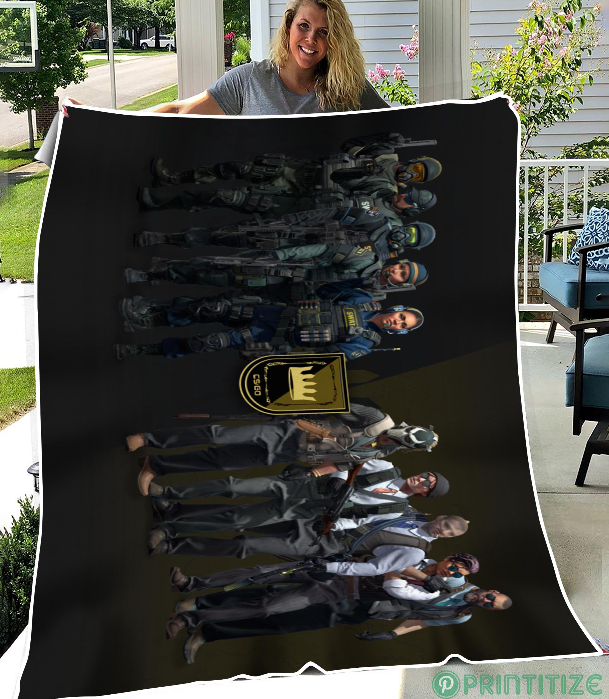 Cs Go CT Agents Fleece Blanket
