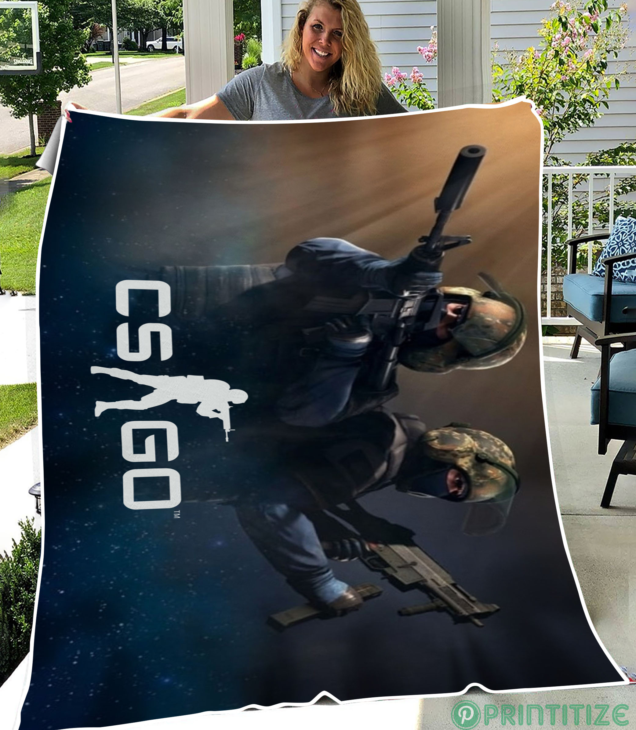 CS GO Fleece Blanket