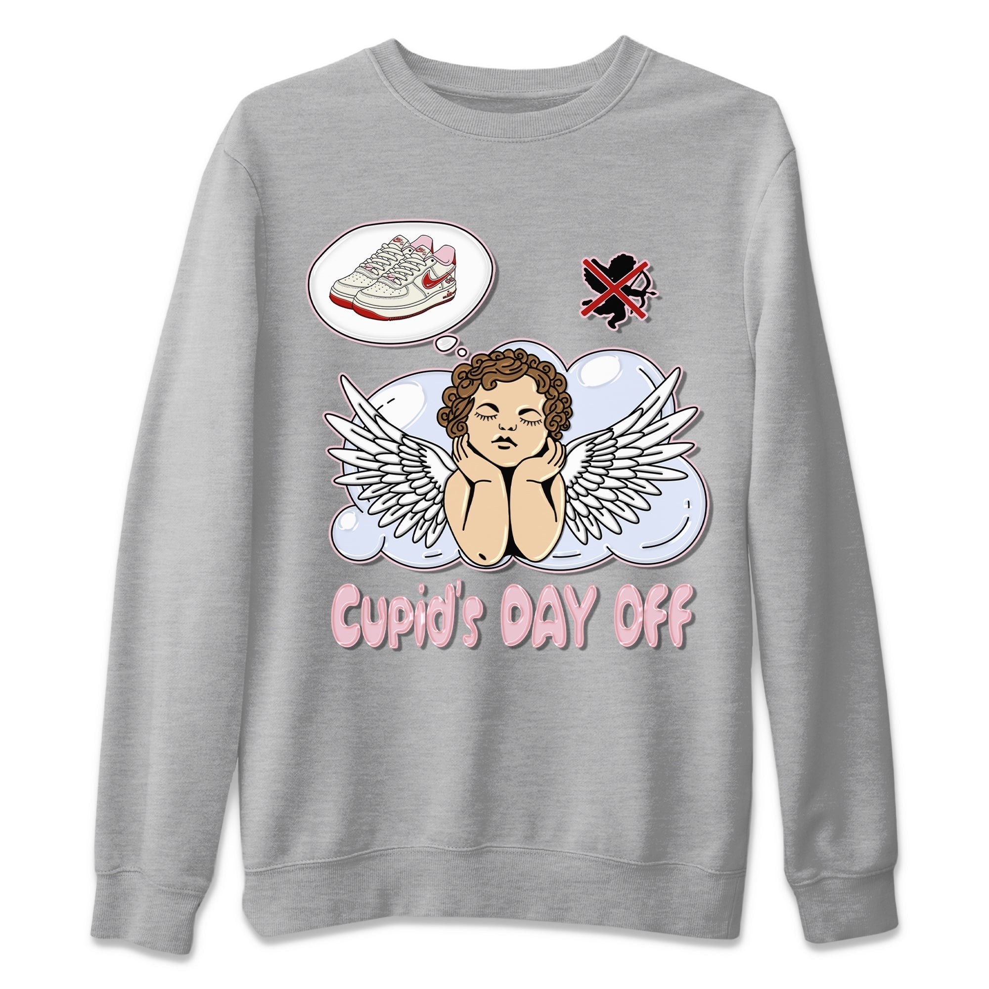 Cupids Day Off Unisex Sweater – Air Force 1 Valentines Day, Sneakers Matching Sweater