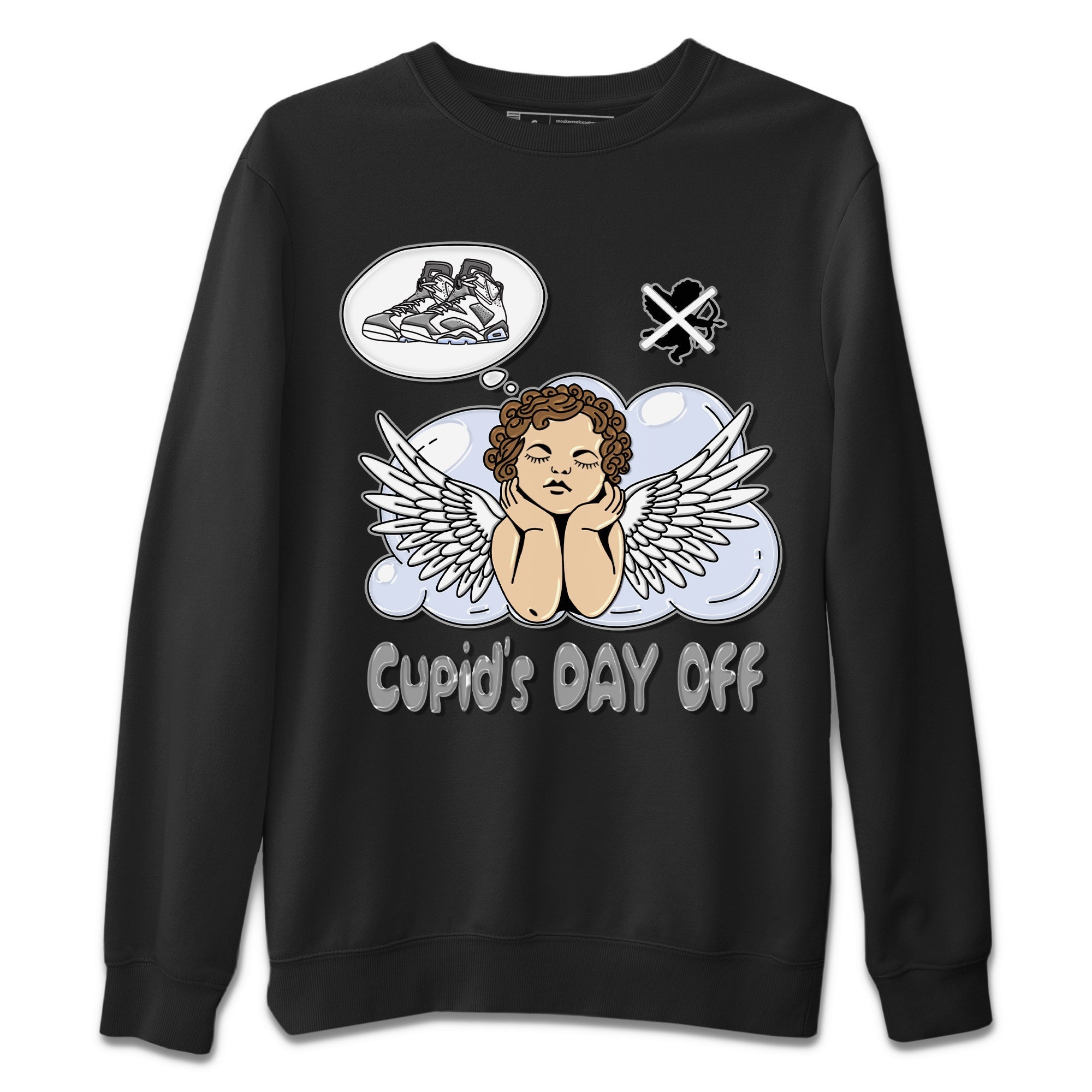 Cupids Day Off Unisex Sweater – Air Jordan 6 Cool Grey, Sneakers Matching Sweater