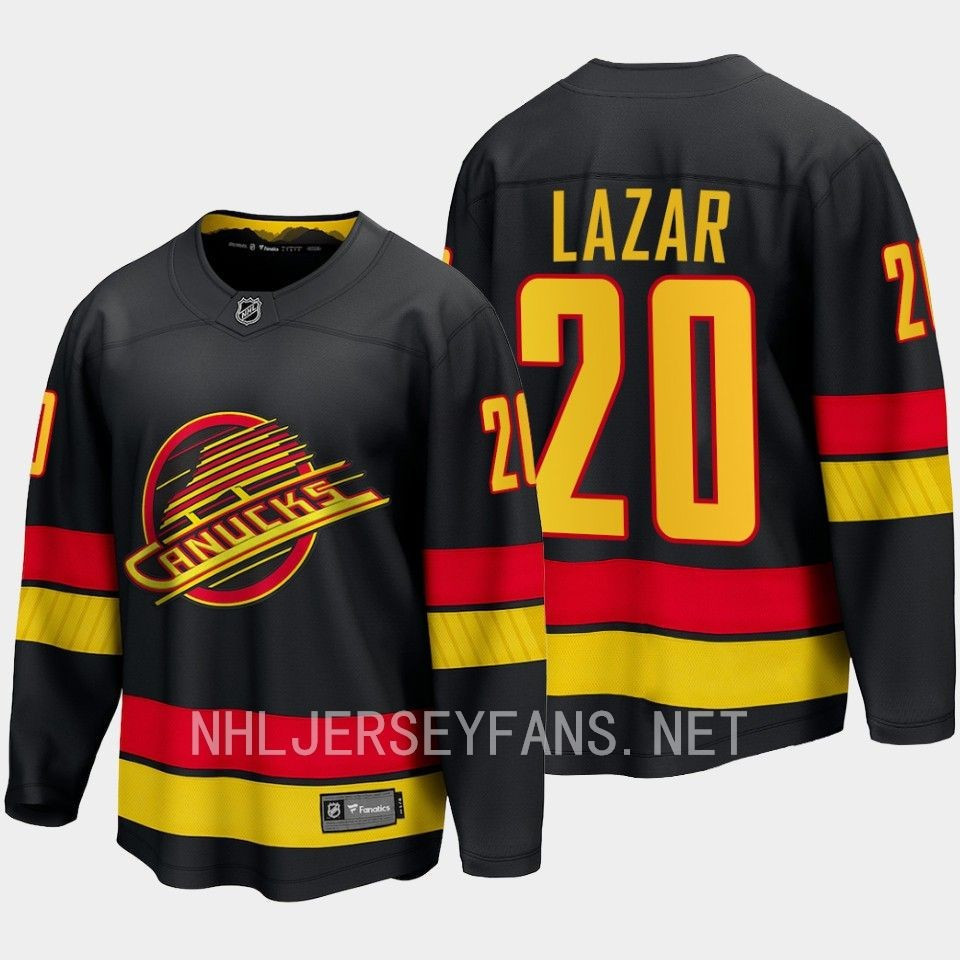 Curtis Lazar 20 Vancouver Canucks 2023-24 Alternate Stitched Jersey Breakaway Black