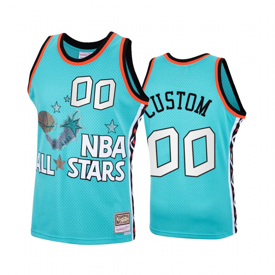 Custom #00 1996 All-Stars Teal Eastern Conference Jersey