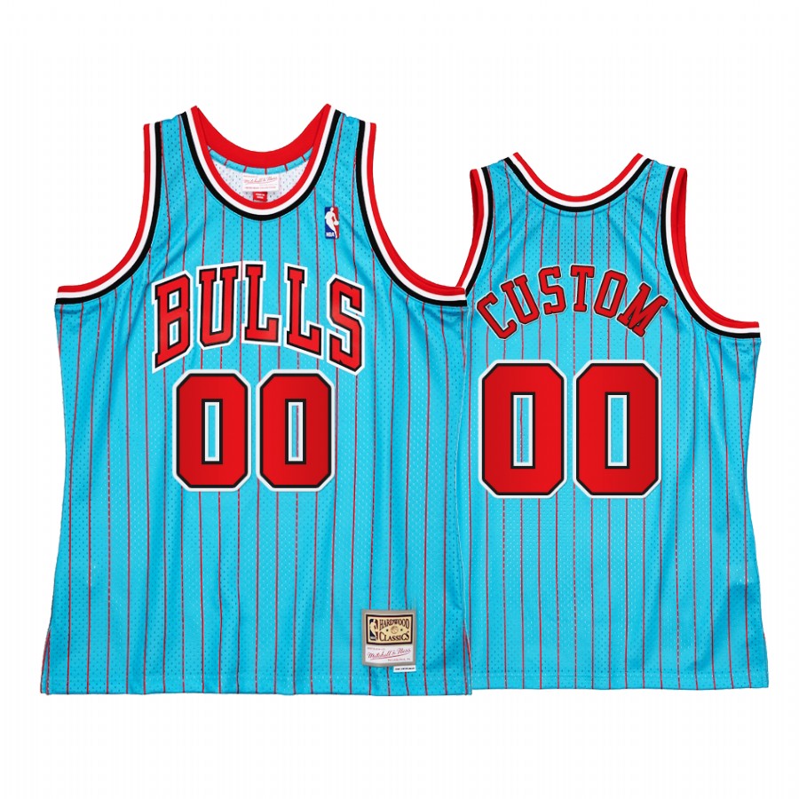 Custom #00 Chicago Bulls Reload 2.0 Jersey Blue