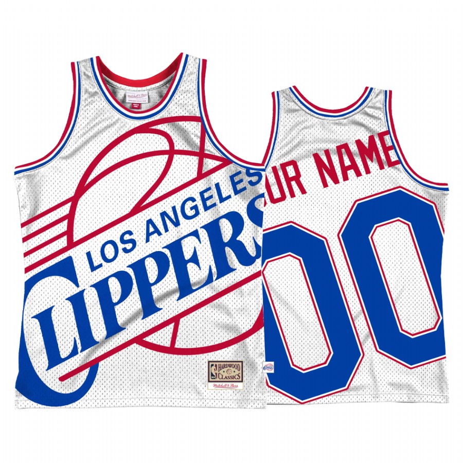 Custom #00 Los Angeles Clippers Blown Out Jersey White