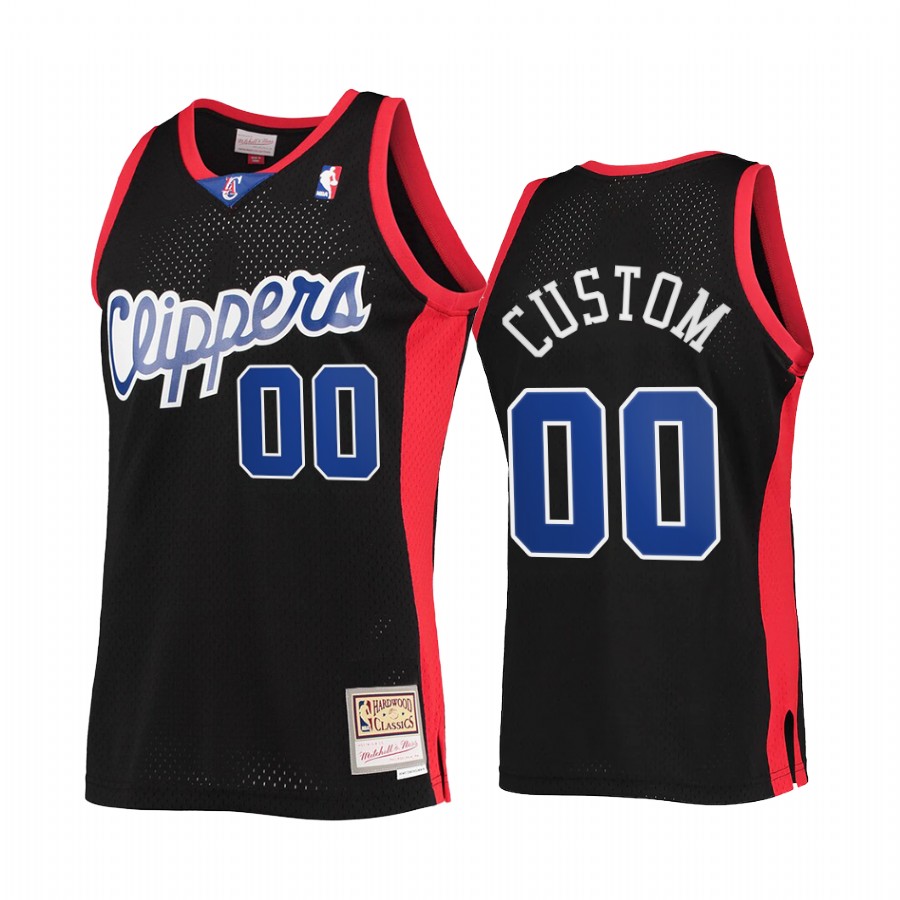 Custom #00 Los Angeles Clippers Reload 2.0 Jersey Black