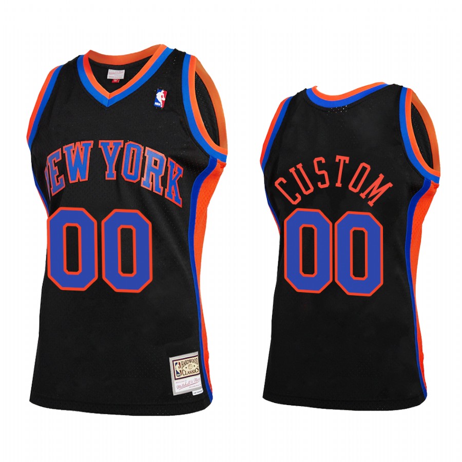 Custom #00 New York Knicks 2021 Reload 2.0 Jersey Black