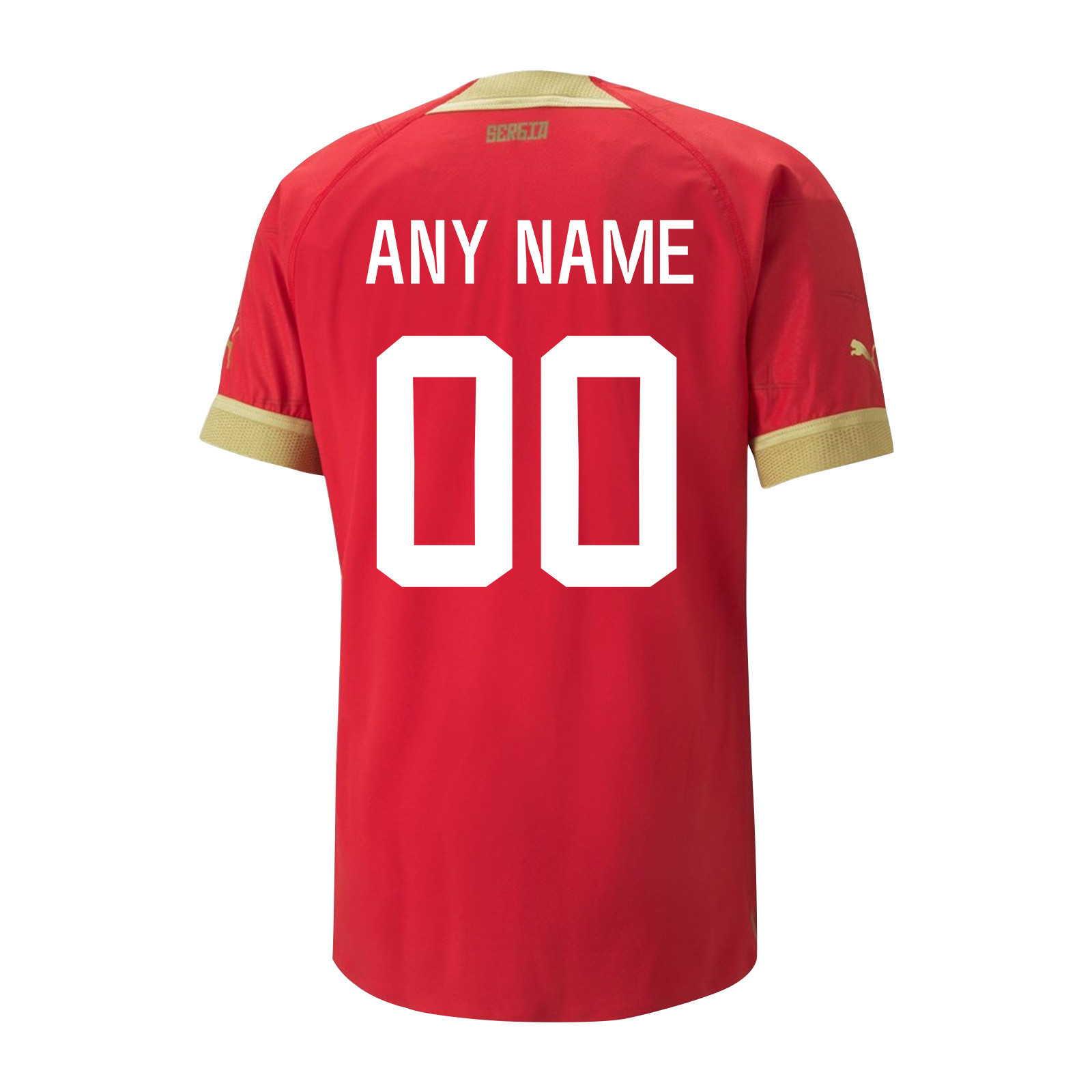 Custom 00 – Serbia National Team Qatar World Cup 2022-23 Home  Soccer Jersey