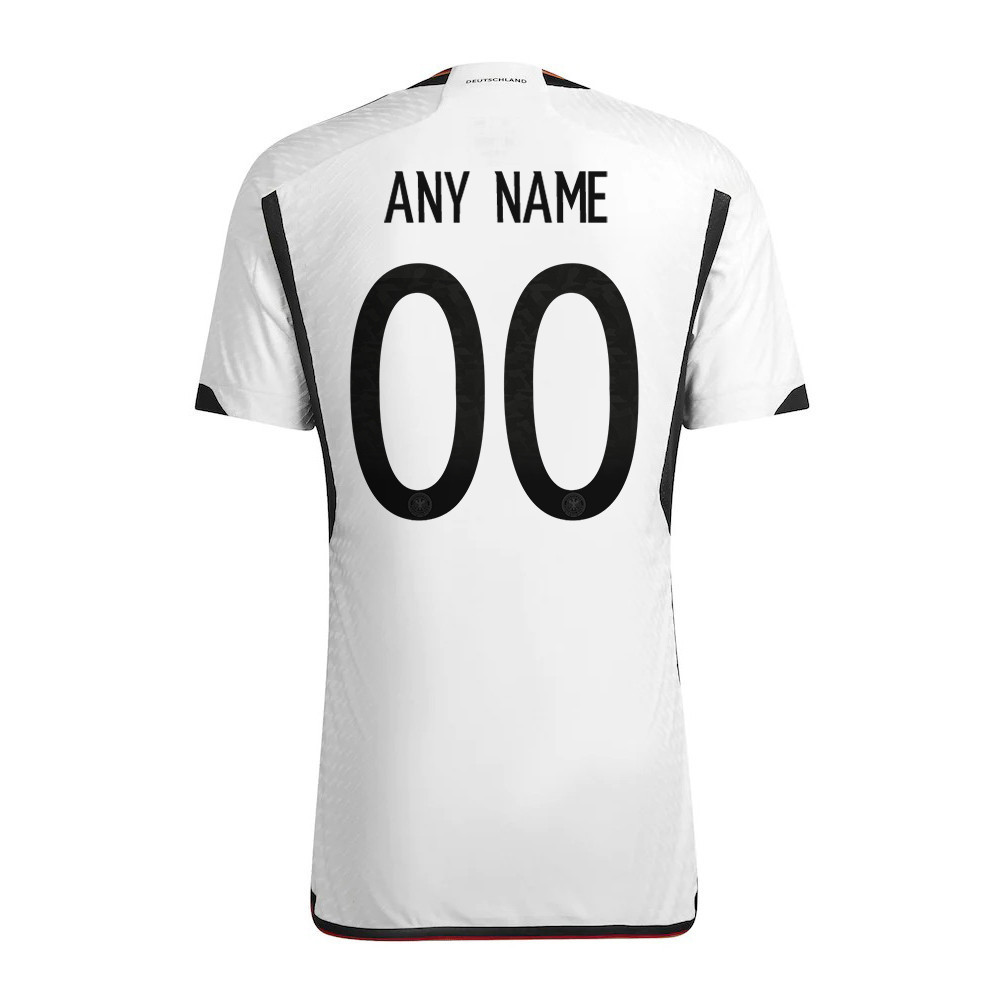 Custom 00 Germany National Team FIFA World Cup Qatar 2022 Patch – Home Men Soccer Jersey