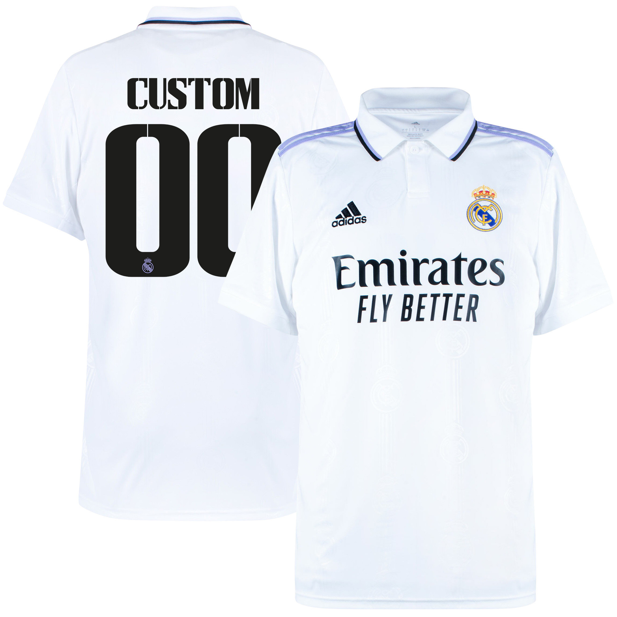 Custom 00 Real Madrid 2022/23 Home Men Soccer Jersey – White