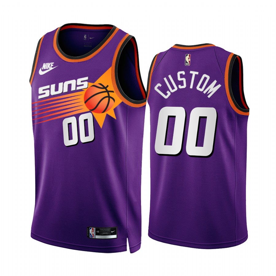Custom 2022-23 Phoenix Suns Purple #00 Classic Edition Jersey
