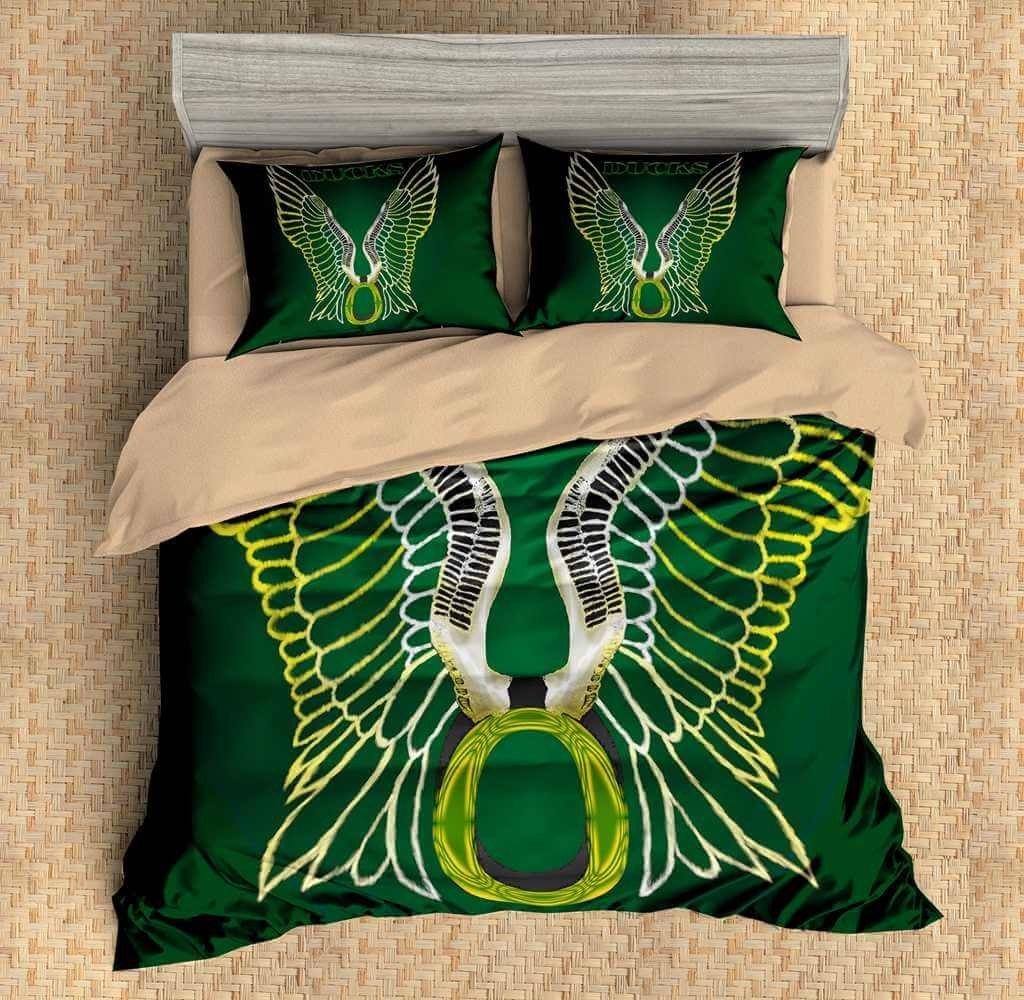 3D Oregon Ducks Duvet Cover Bedding Set