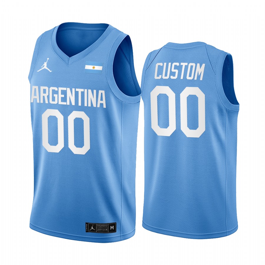 Custom Argentina #00 Blue 2021 Olympic Limited Jersey
