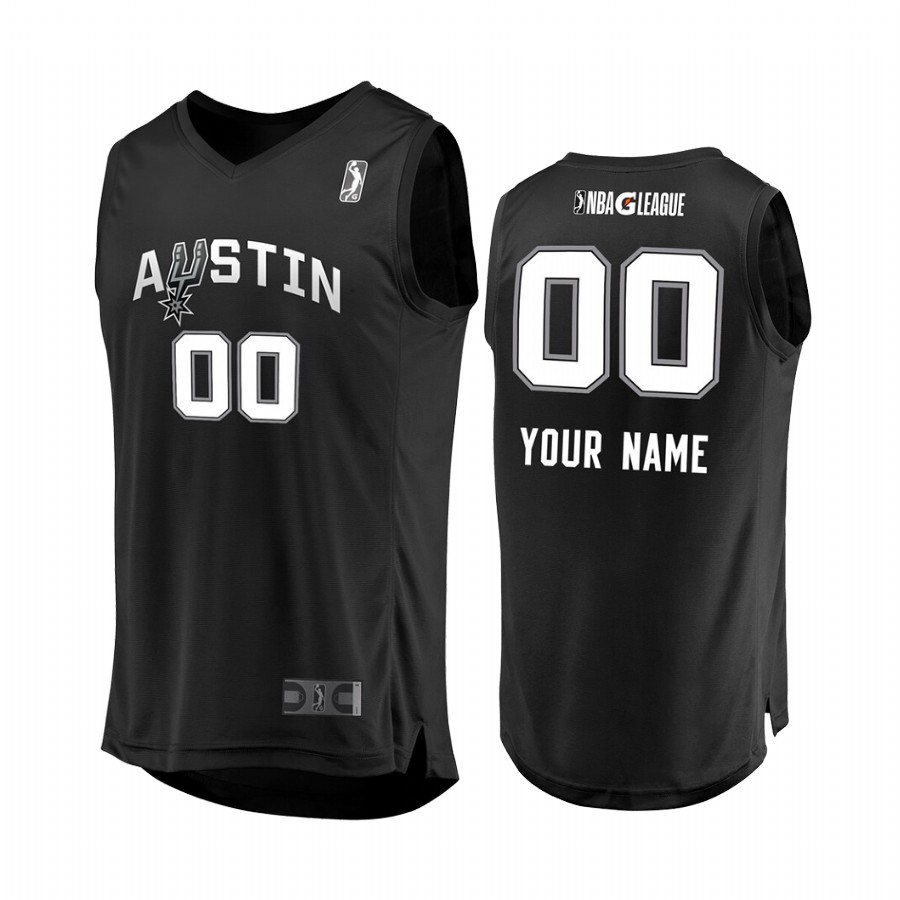 Custom Austin Spurs Black Jersey