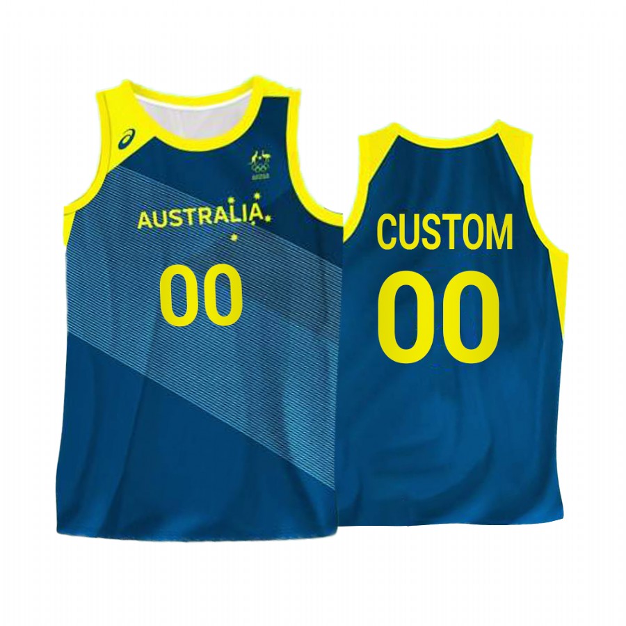 Custom Australia #00 Green 2021 Tokyo Olymipcs Limited Jersey