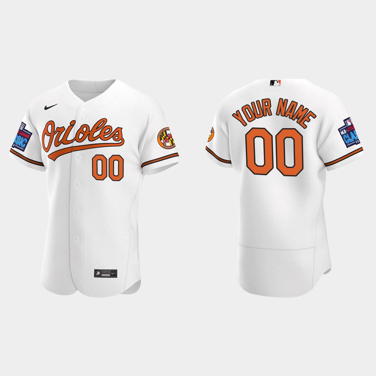 Custom Baltimore Orioles 2022 Little League Classic Jersey - White