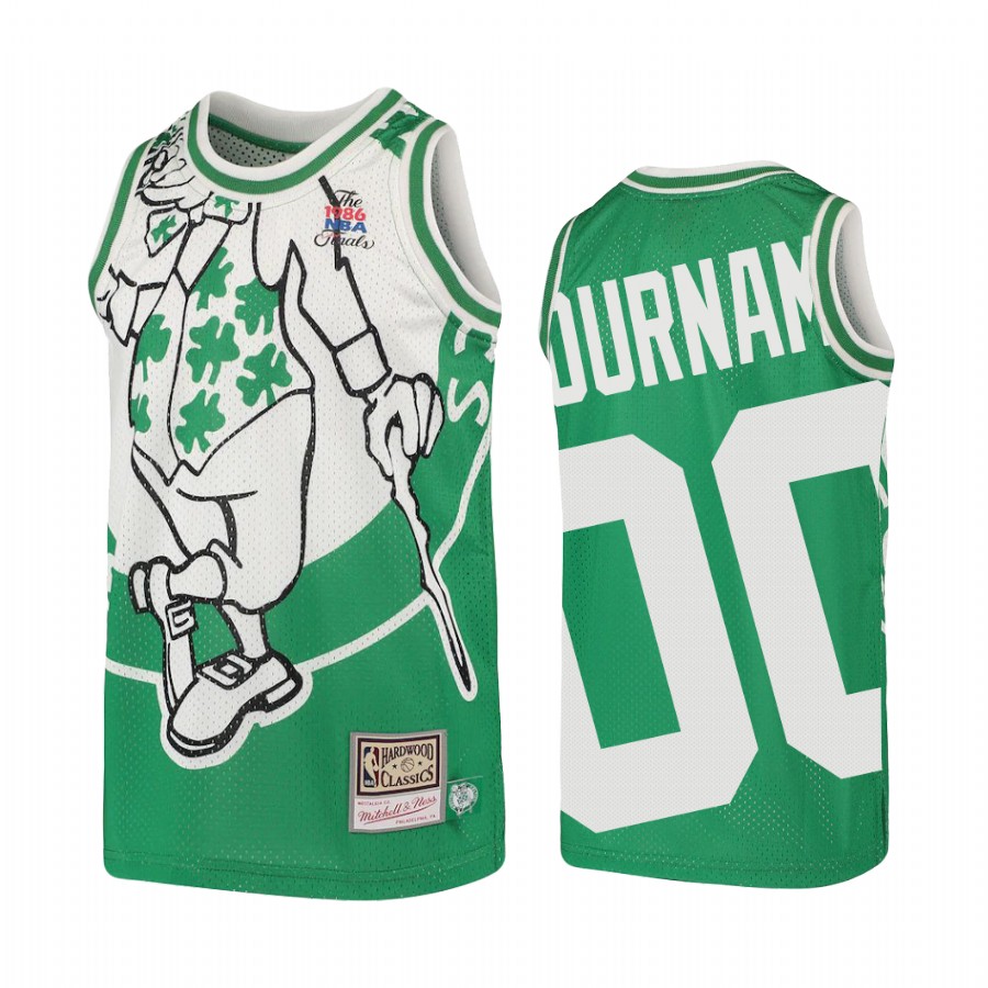 Custom Boston Celtics Big Face Youth Jersey - Green