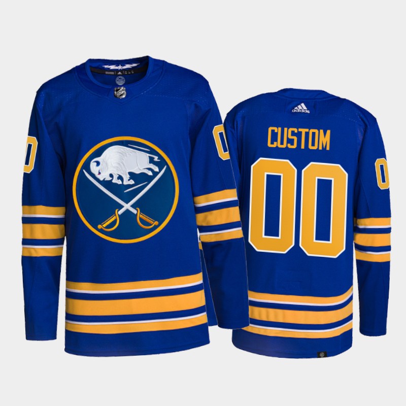 Custom Buffalo Sabres Home Jersey 2021-22 Royal #00 Primegreen Uniform