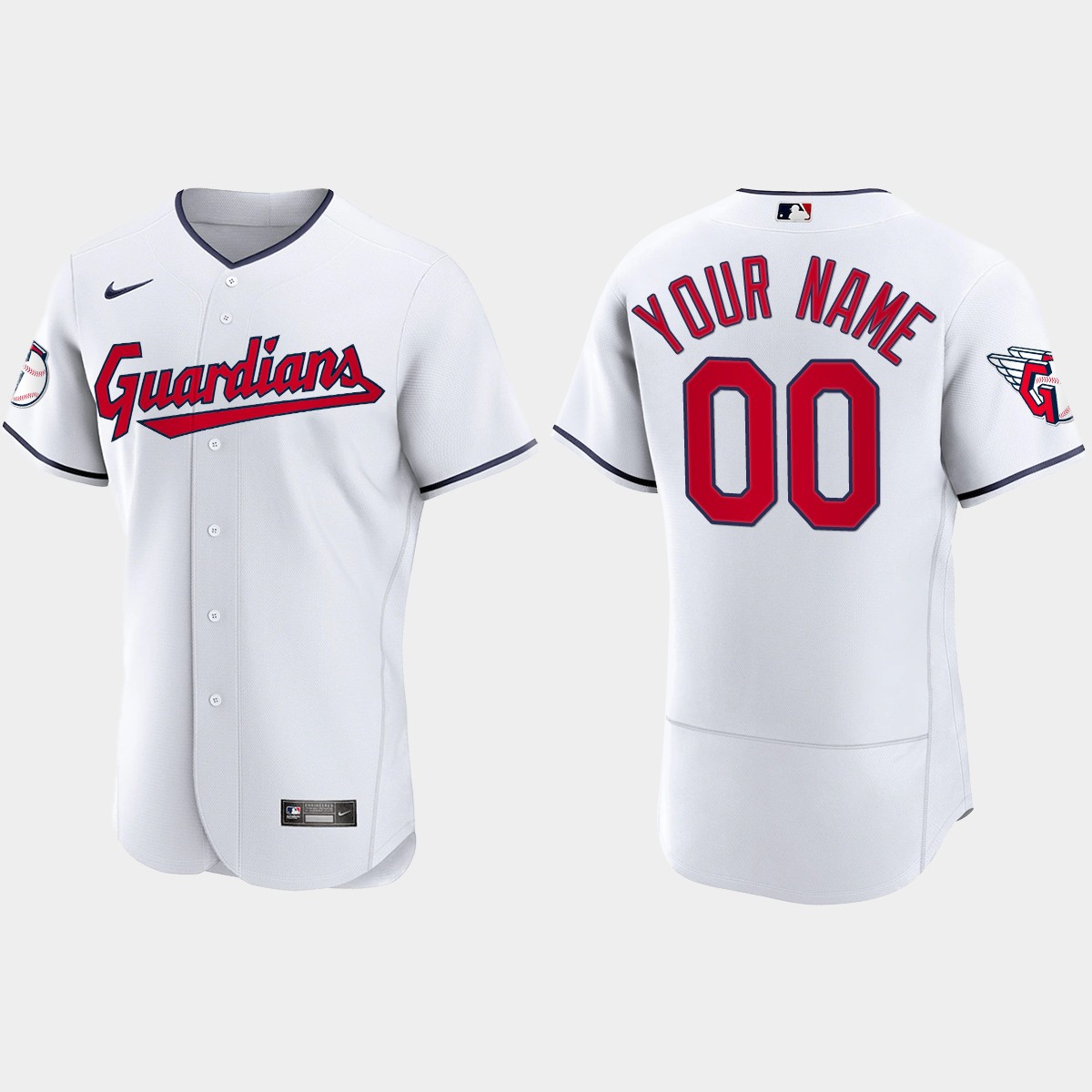 Custom Cleveland Guardians 2022 Home Jersey - White