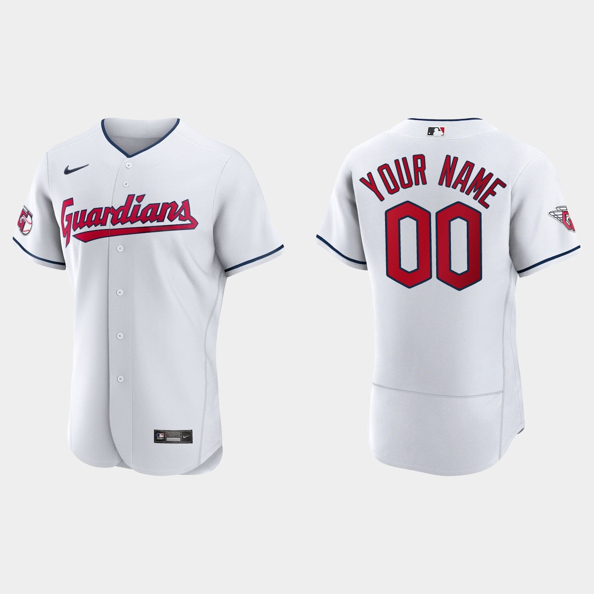 Custom Cleveland Guardians Jersey - White