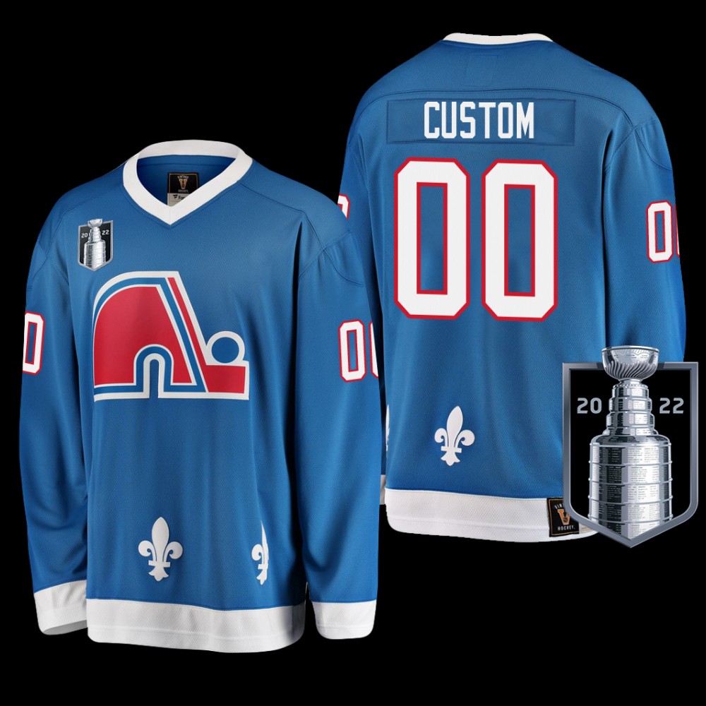 Custom Colorado Avalanche 2022 Western Conference Champs Blue Heritage Jersey