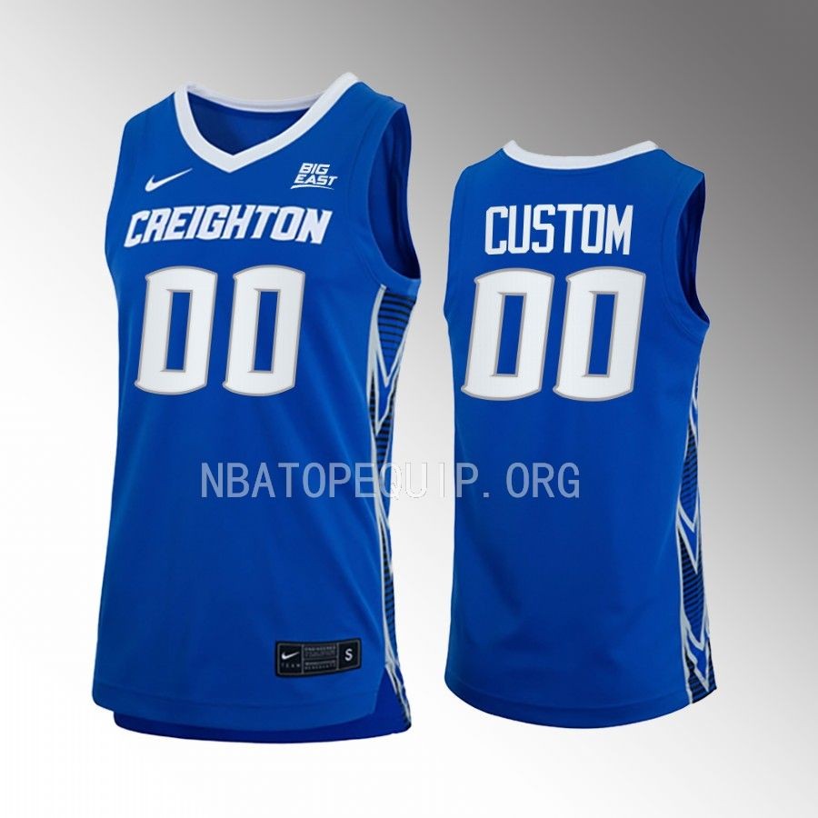 Custom Creighton Bluejays Blue Jersey 2022-23 College