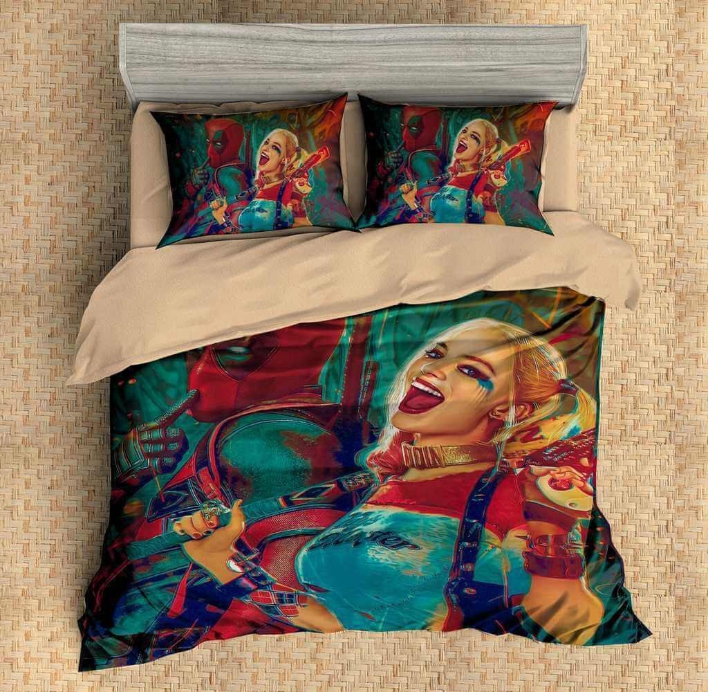 Custom Deadpool 3D Duvet Cover Bedding Set