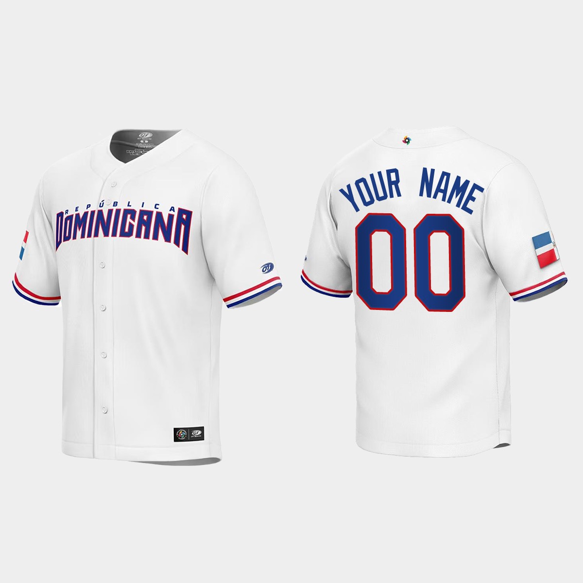 Custom Dominican Republic 2023 World Classic Jersey - White