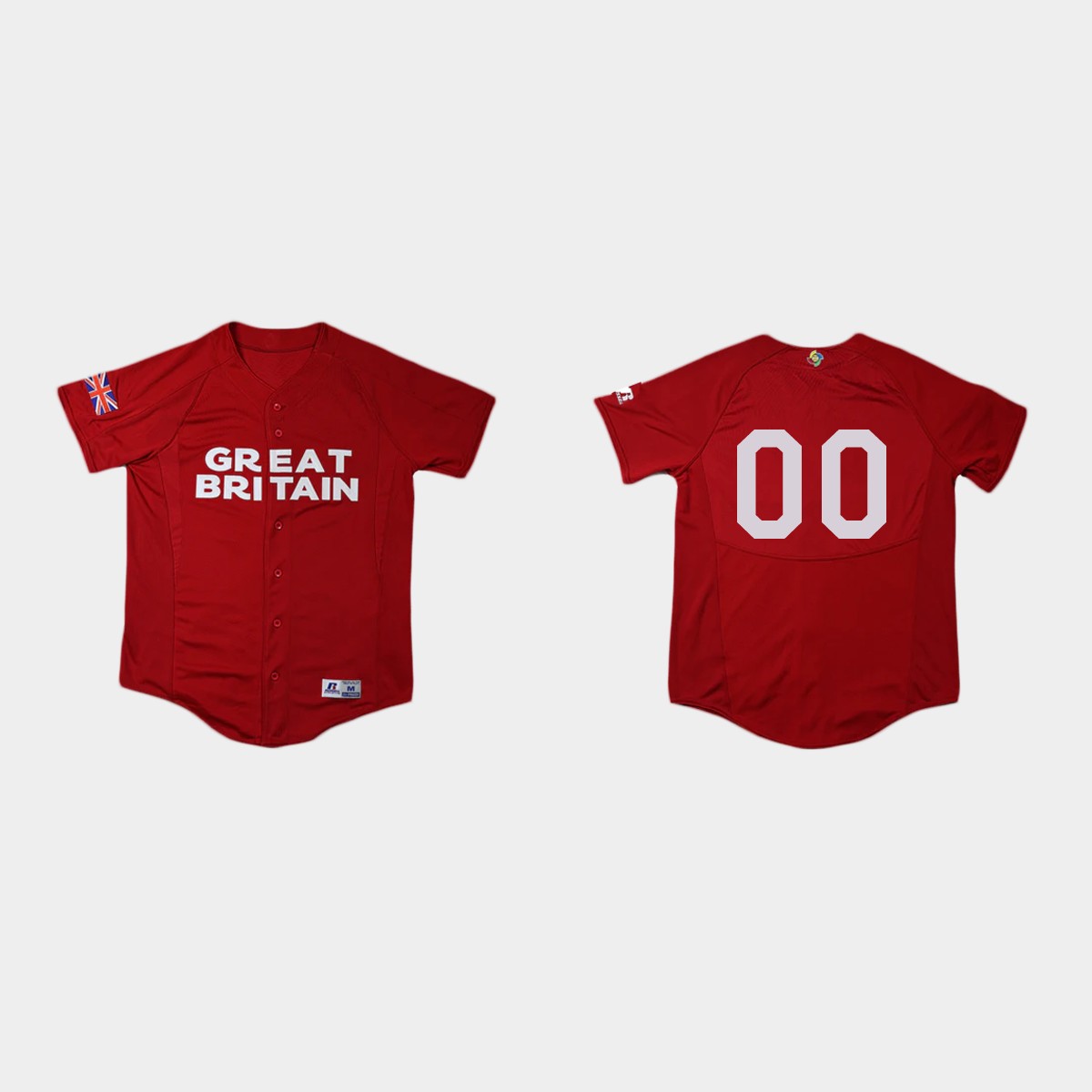 Custom Great Britain World Classic Jersey - Red