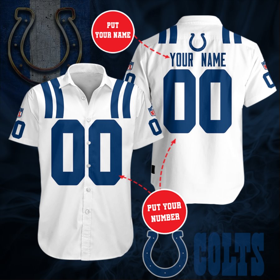 Custom Indianapolis Colts Up Hawaiian Shirt