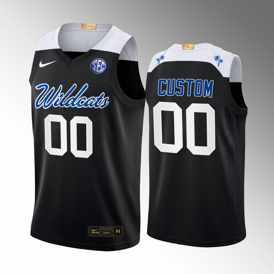 custom Kentucky Wildcats Black Jersey 2022-23 College Elite