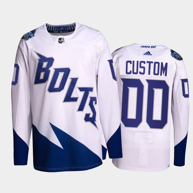Custom Lightning 2022 Stadium Series Jersey #00 Primegreen White Uniform