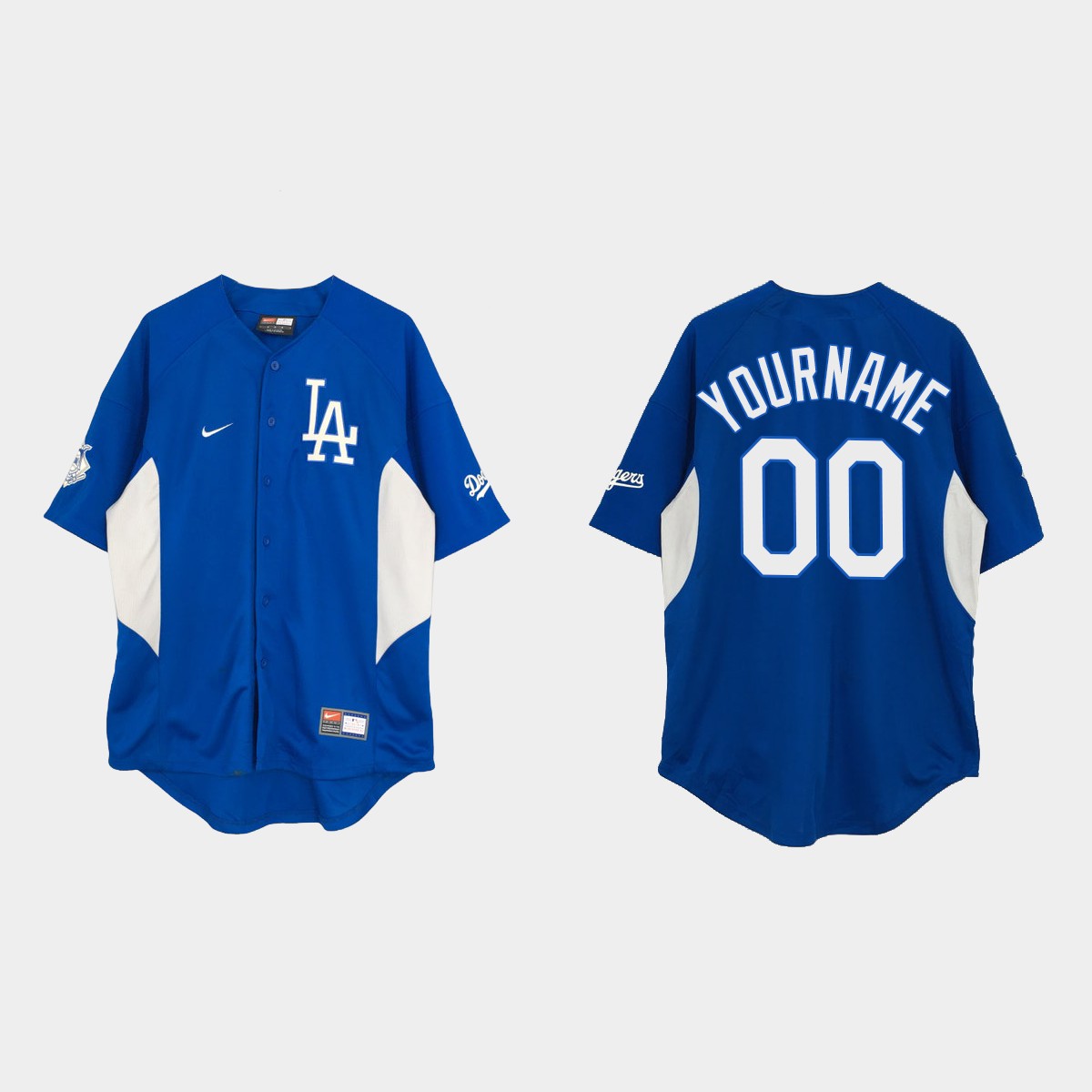 Custom Los Angeles Dodgers Vintage Jersey - Royal