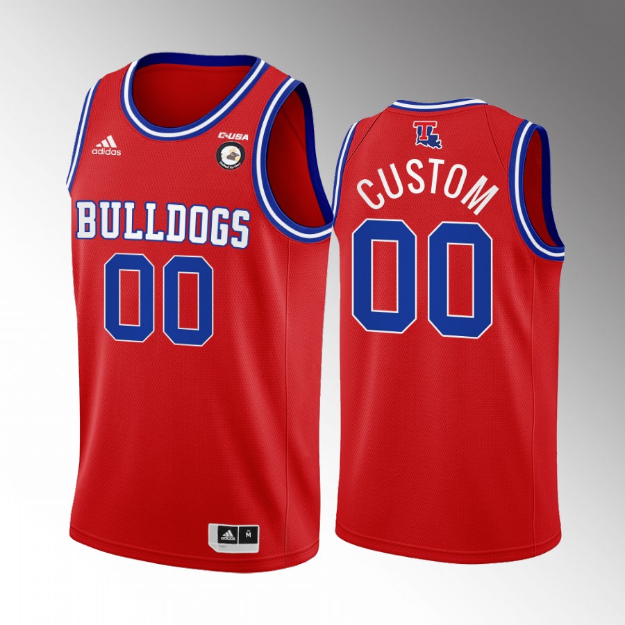 Custom Louisiana Tech Bulldogs Red Jersey College Alternate