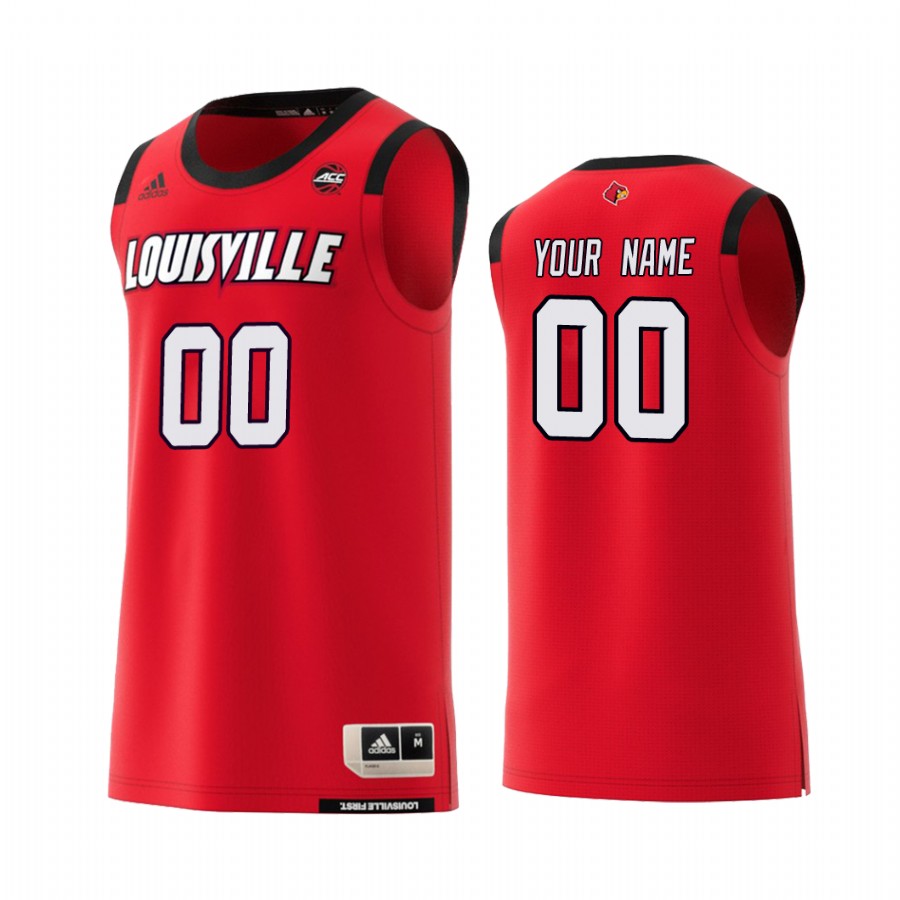 Custom Louisville Cardinals #00 College Jersey - Red
